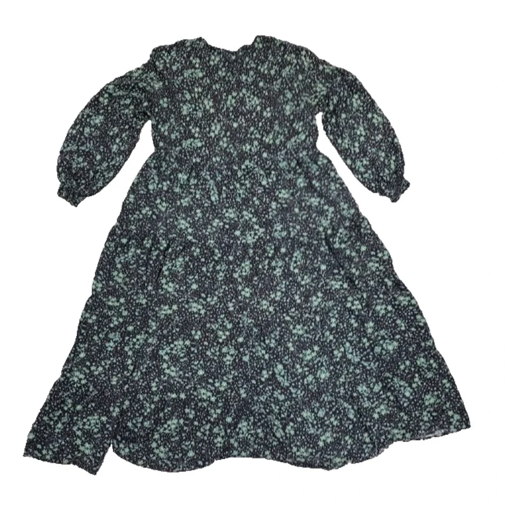 Zara The Angel Prairie Floral Midi Dress boho cottagecore Green Medium A005893 - Picture 11 of 11